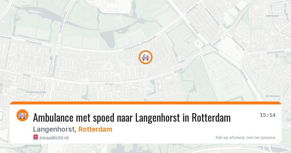 Ambulance met spoed naar Langenhorst in Rotterdam — 12 apr 2026