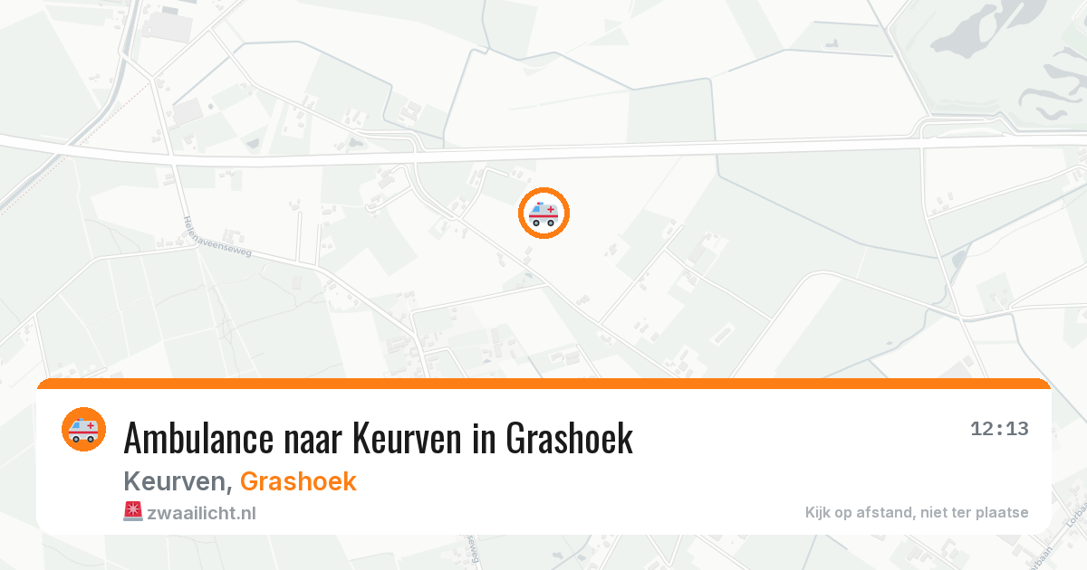 Ambulance naar Keurven in Grashoek — 1 aug 2026