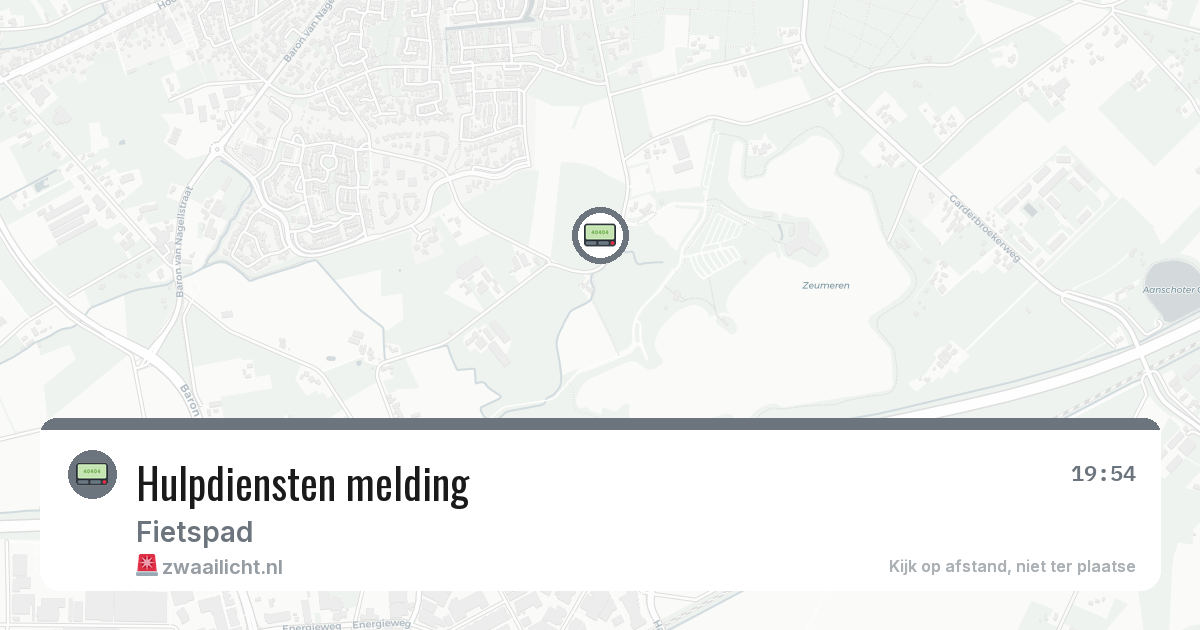 Hulpdiensten melding — 8 mrt 2026