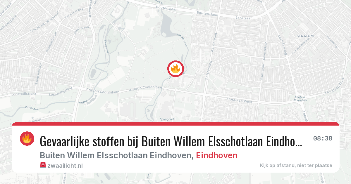 Gevaarlijke stoffen bij Buiten Willem Elsschotlaan Eindhoven in Eindhoven — 27 mrt 2026