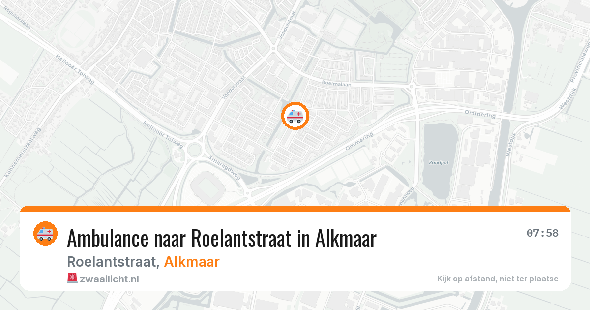 Ambulance naar Roelantstraat in Alkmaar — 30 jan 2026