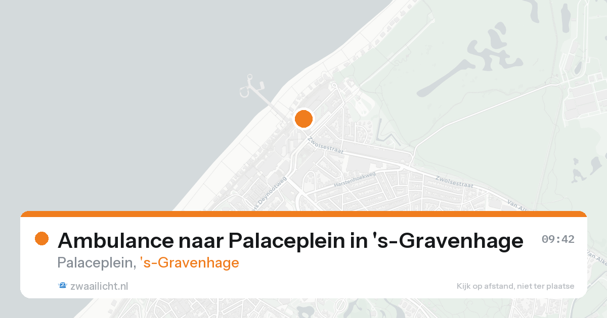 Ambulance naar Palaceplein in 's-Gravenhage — 25 aug 2026