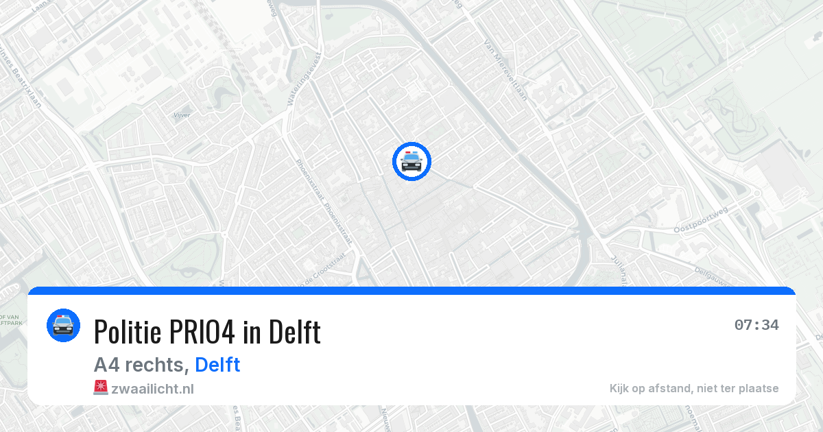 Politie PRIO4 in Delft — 24 mei 2026 | 🚨 Zwaailicht.nl
