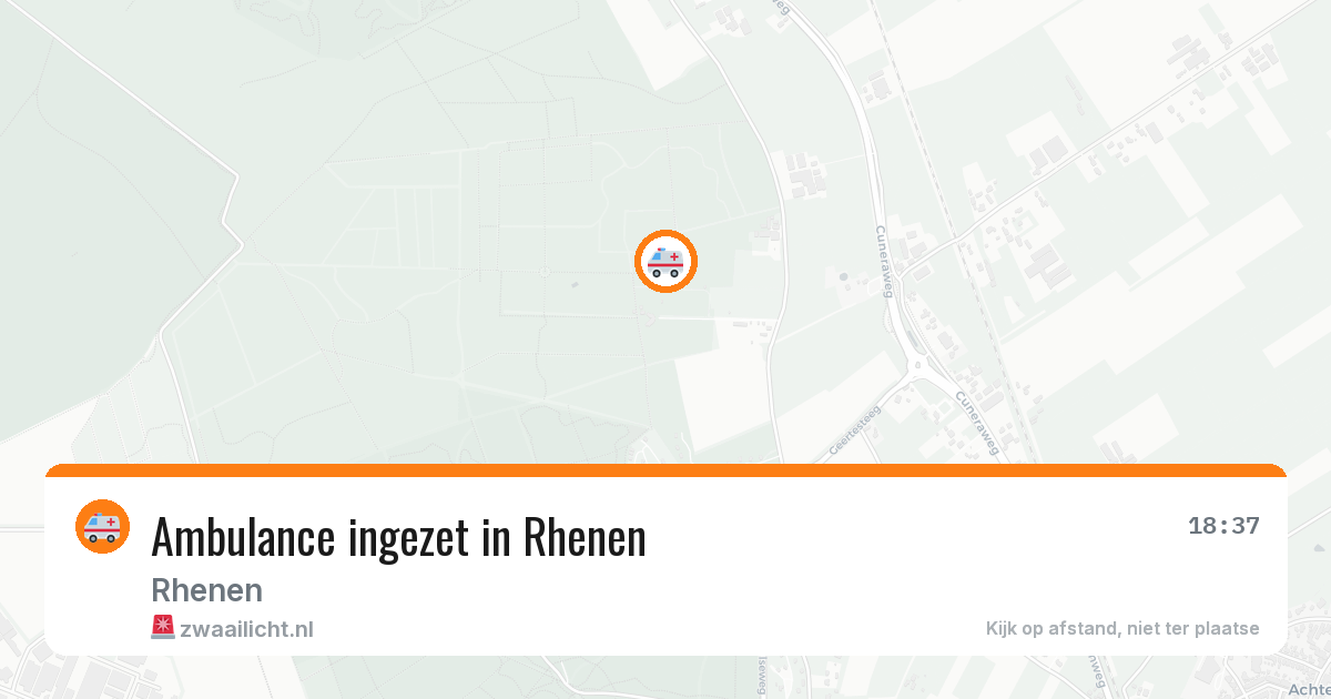 Ambulance ingezet in Rhenen — 11 aug 2026