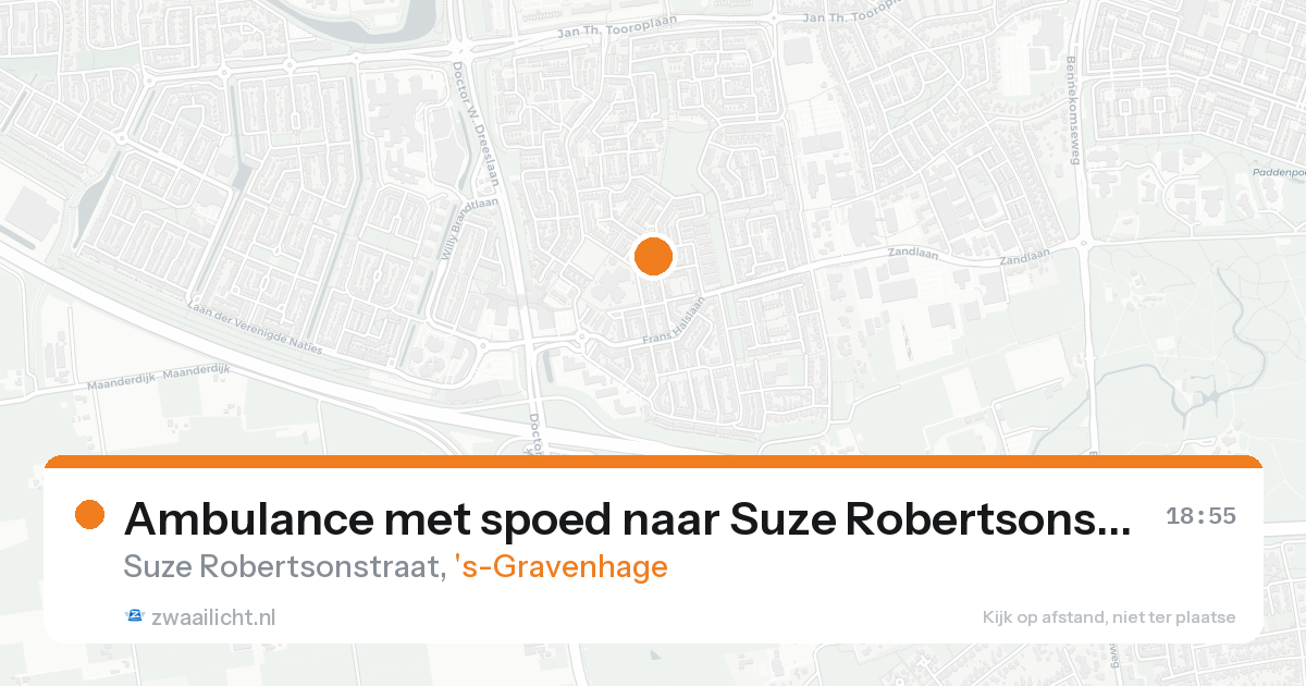 Ambulance met spoed naar Suze Robertsonstraat in 's-Gravenhage — 31 jan 2026