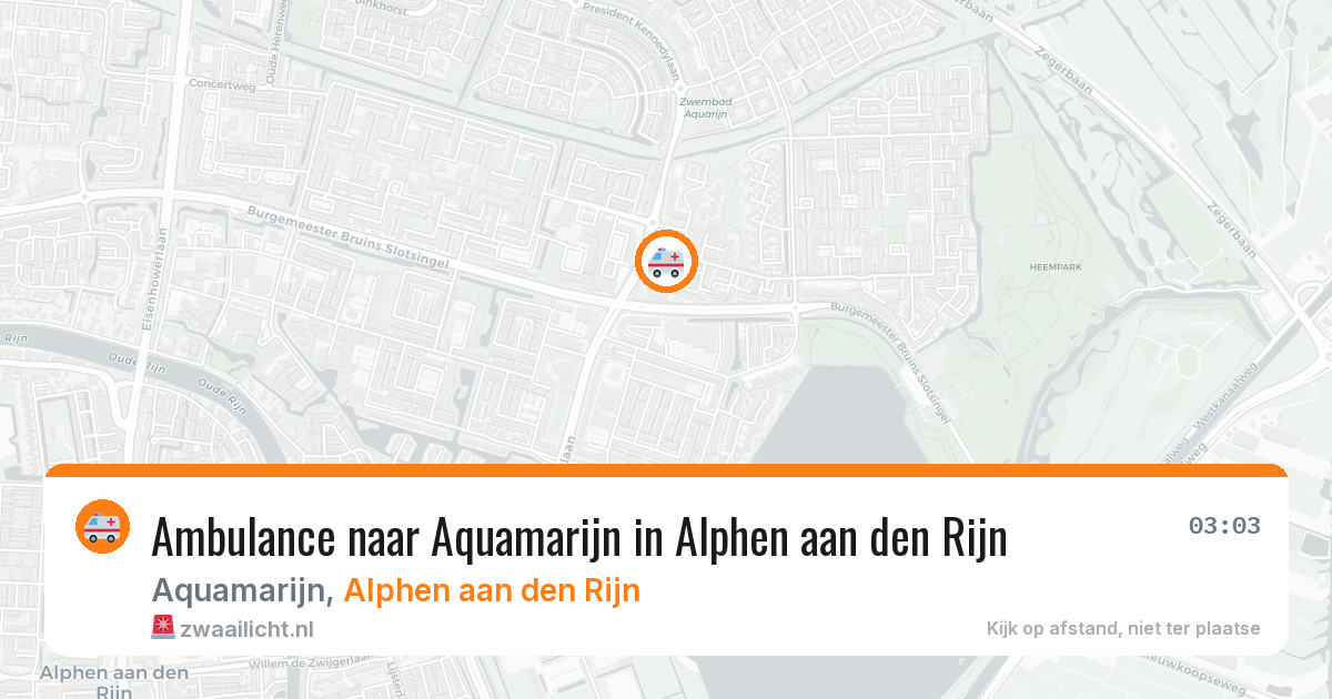 Ambulance naar Aquamarijn in Alphen aan den Rijn — 29 jan 2026