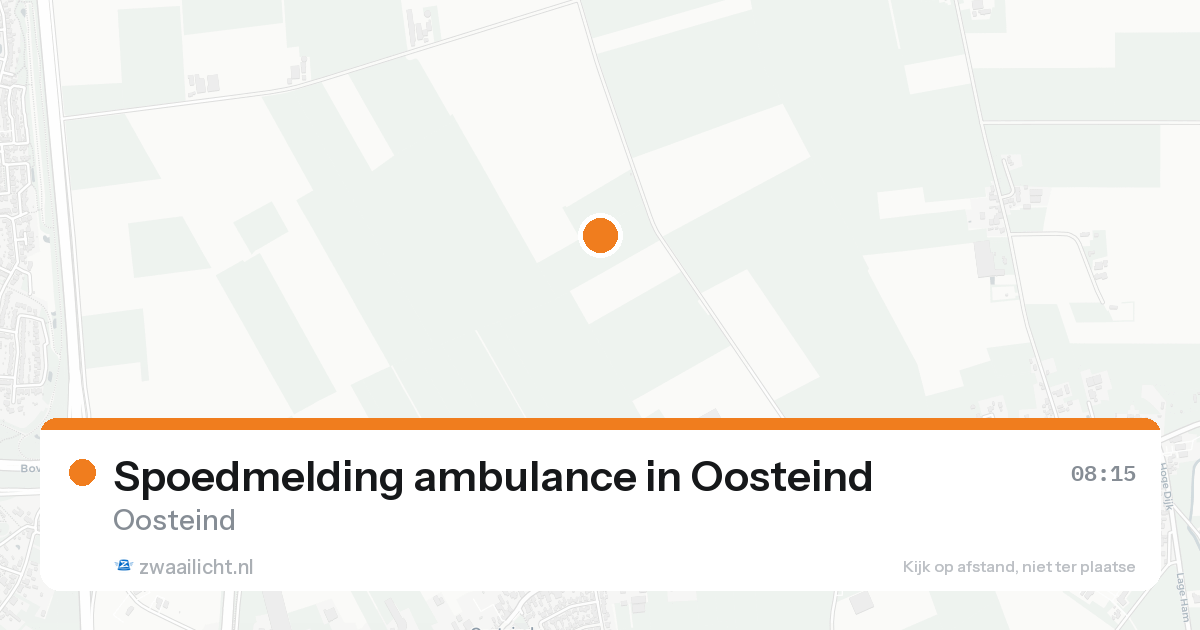 Spoedmelding ambulance in Oosteind — 17 aug 2026
