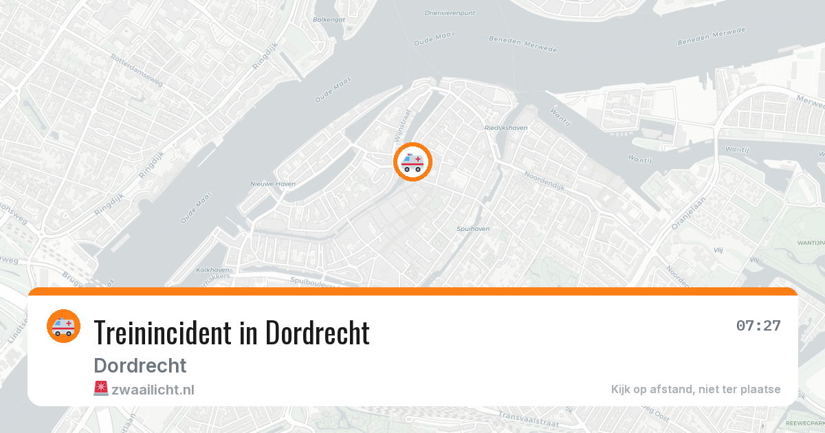 Treinincident in Dordrecht — 20 mei 2026