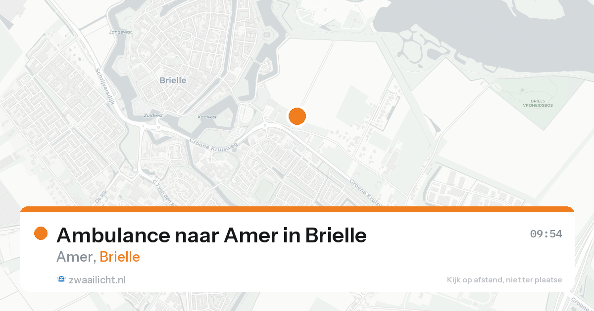 Ambulance naar Amer in Brielle — 13 jul 2026