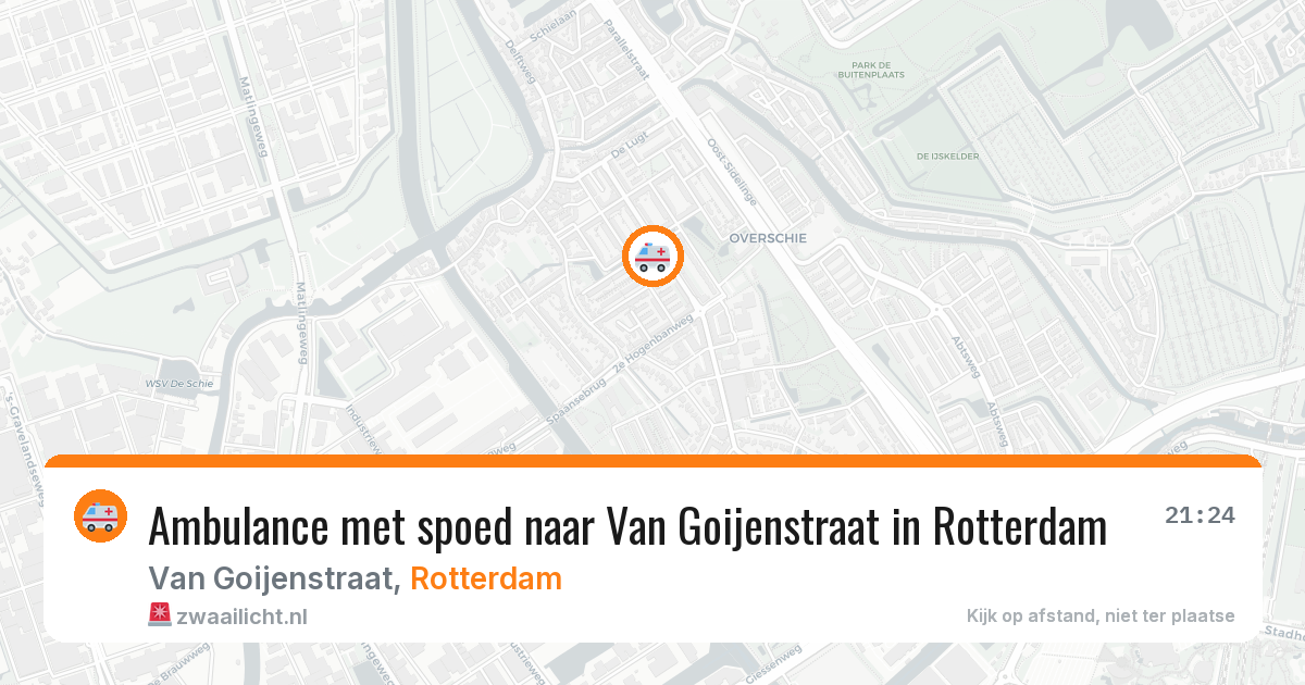 Ambulance met spoed naar Van Goijenstraat in Rotterdam — 24 jun 2026