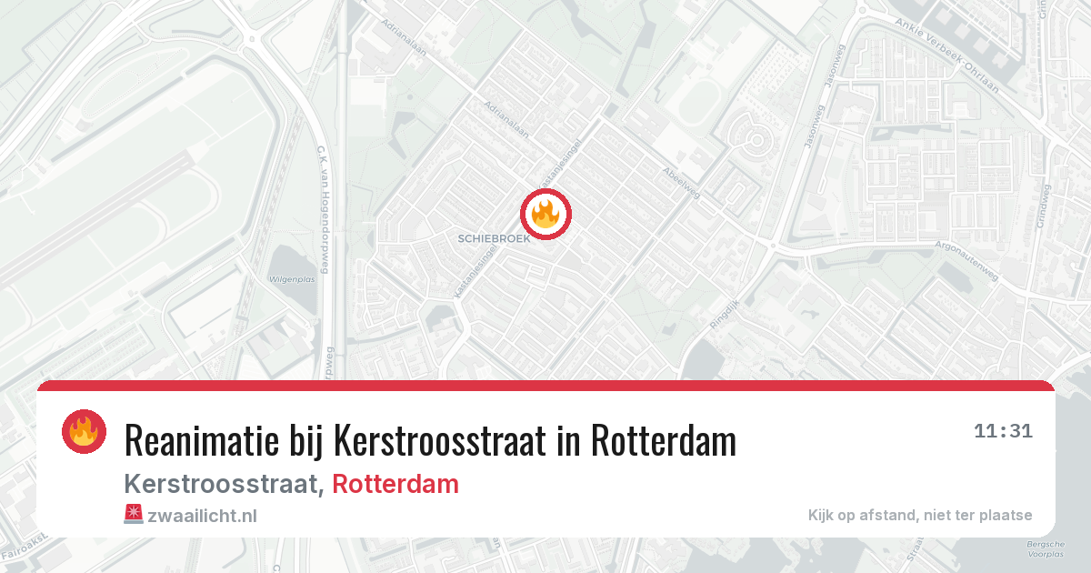 Reanimatie bij Kerstroosstraat in Rotterdam — 5 mrt 2026