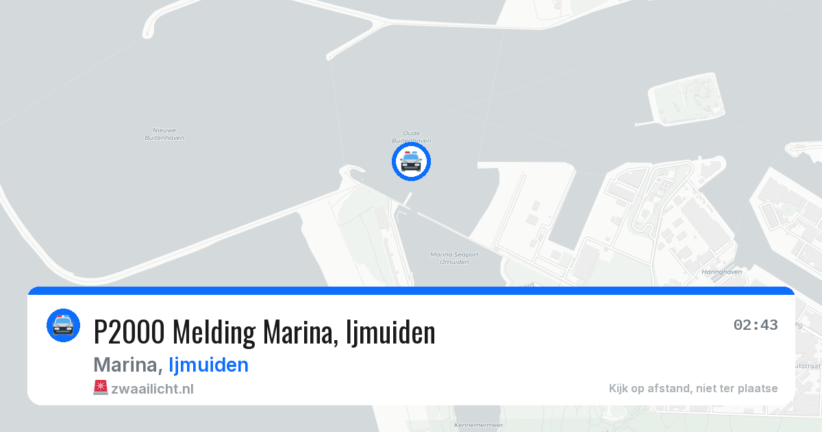 P2000 Melding Marina, Ijmuiden — 23 jun 2026