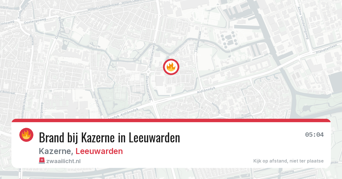 Brand bij Kazerne in Leeuwarden — 8 mei 2026