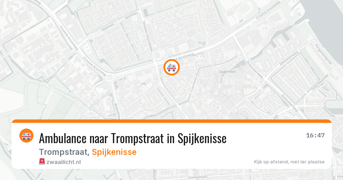 Ambulance naar Trompstraat in Spijkenisse — 6 jun 2026
