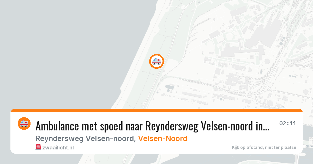 Ambulance met spoed naar Reyndersweg Velsen-noord in Velsen-Noord — 9 jul 2026