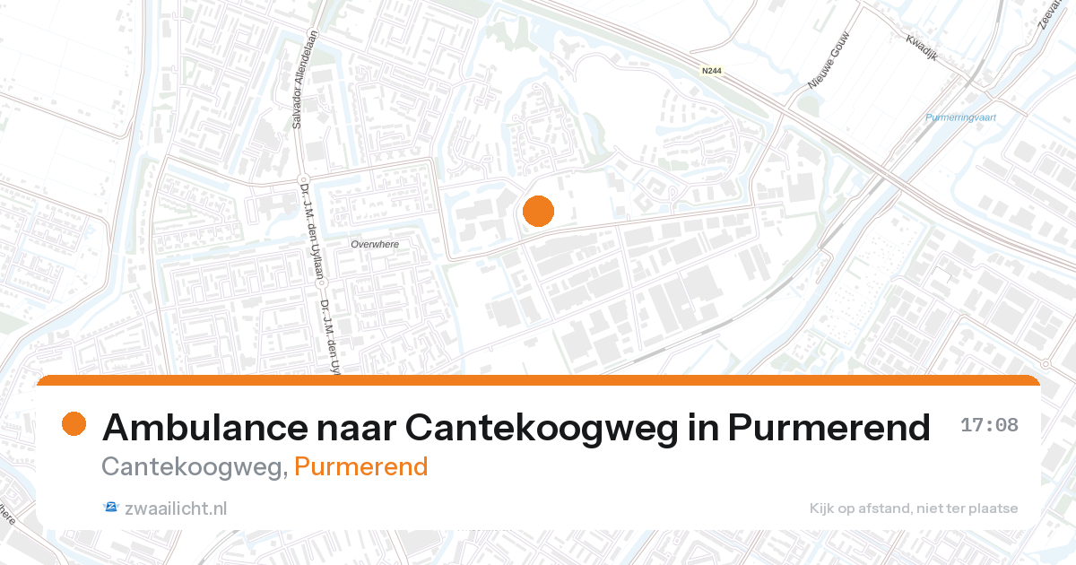 Ambulance naar Cantekoogweg in Purmerend — 14 jun 2026