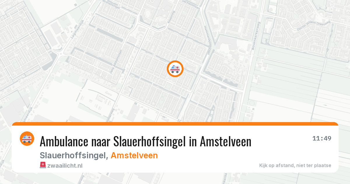 Ambulance naar Slauerhoffsingel in Amstelveen — 21 mei 2026