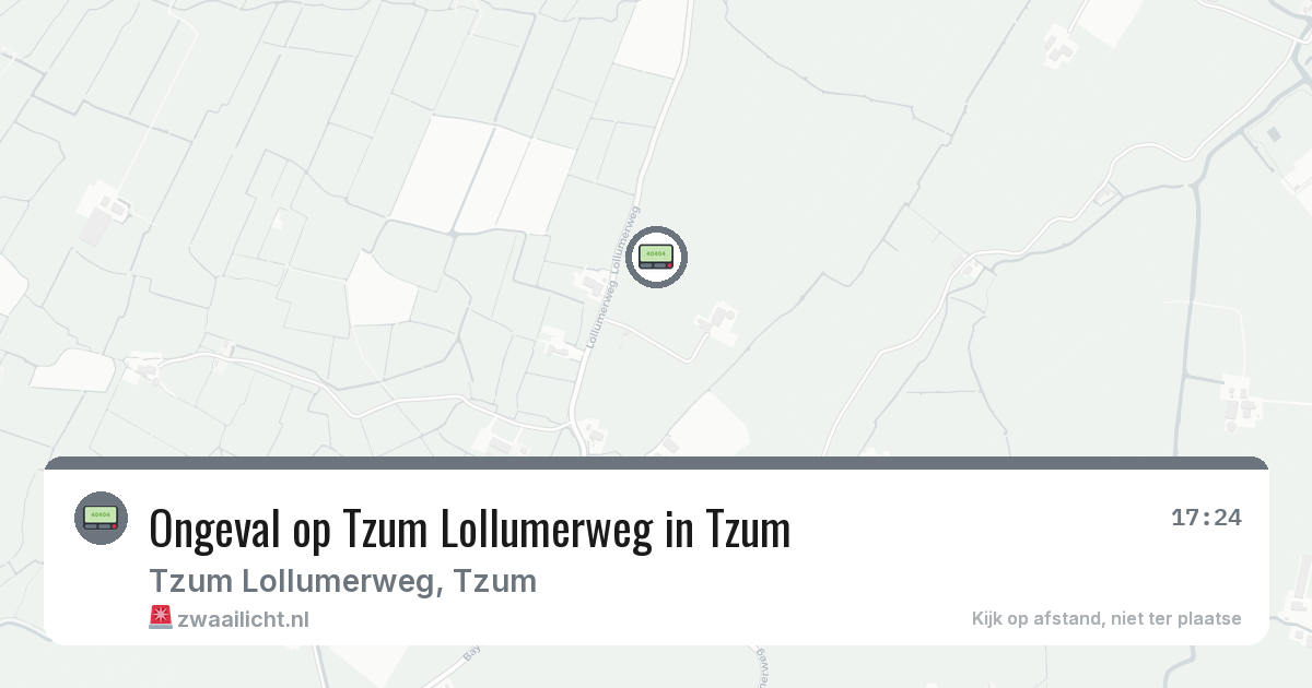 Ongeval op Tzum Lollumerweg in Tzum — 3 feb 2026