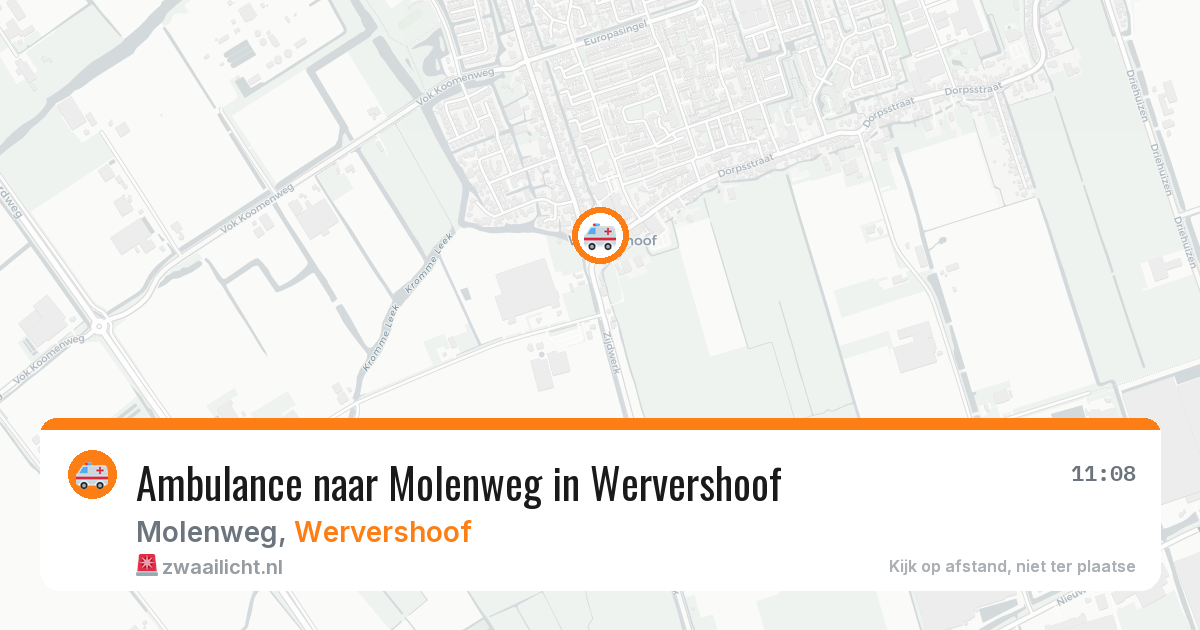 Ambulance naar Molenweg in Wervershoof — 8 jun 2026