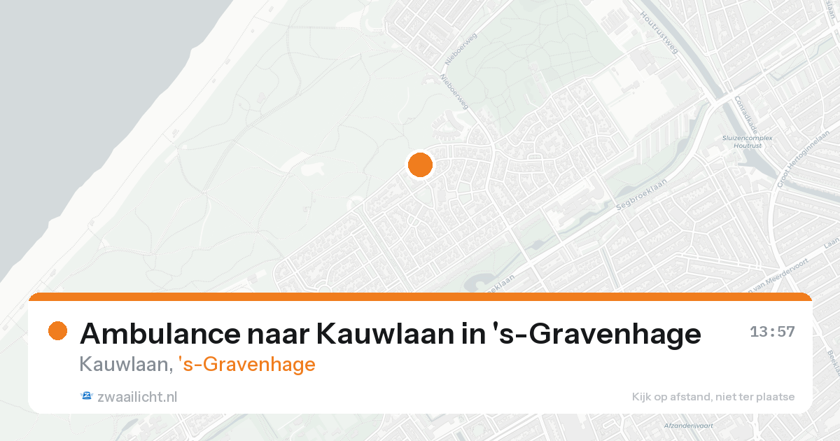 Ambulance naar Kauwlaan in 's-Gravenhage — 18 aug 2026