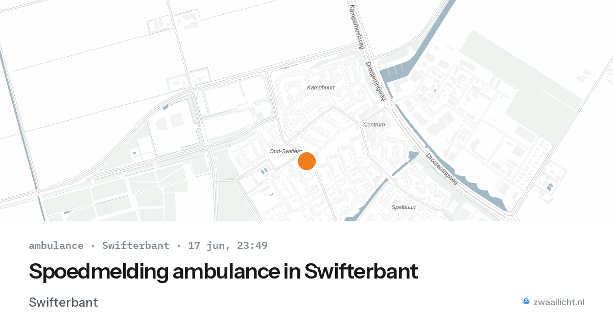 Spoedmelding ambulance in Swifterbant — 1 feb 2026