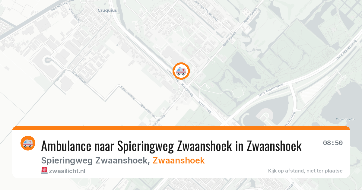 Ambulance naar Spieringweg Zwaanshoek in Zwaanshoek — 27 mrt 2026