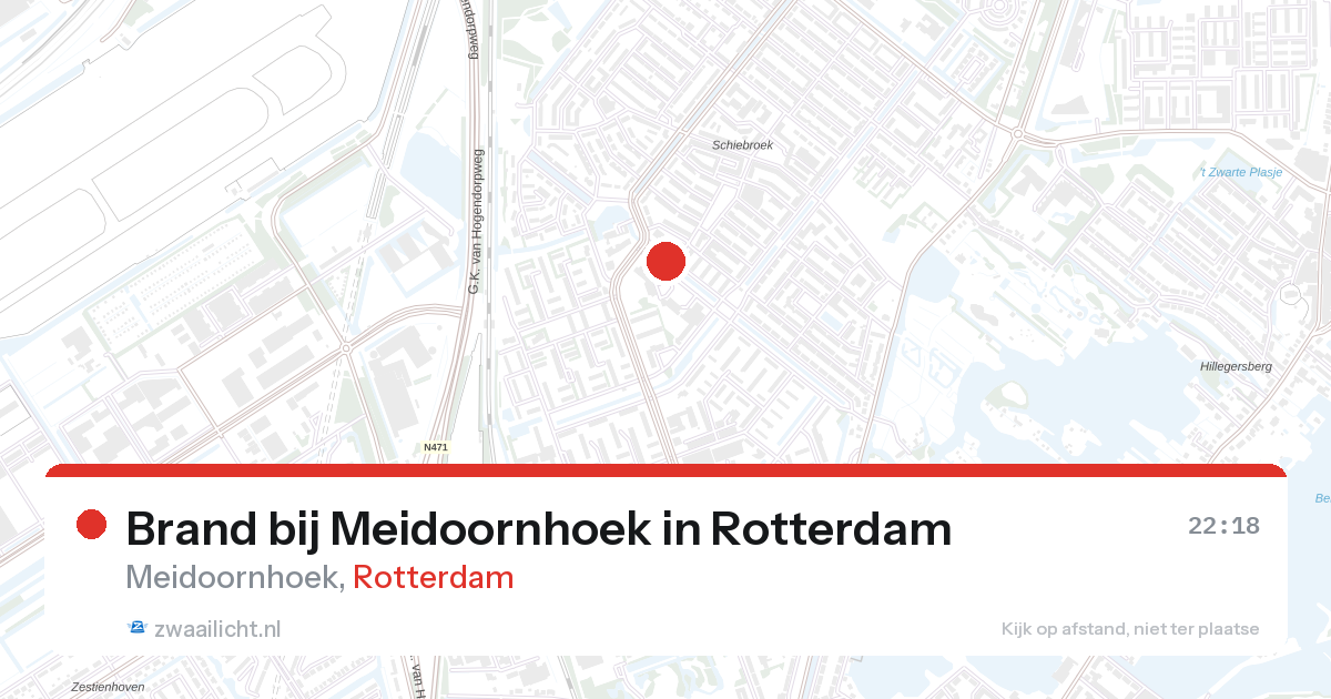 Brand bij Meidoornhoek in Rotterdam — 28 aug 2026