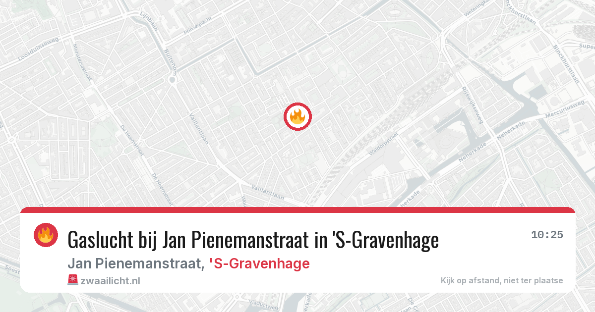 Gaslucht bij Jan Pienemanstraat in 'S-Gravenhage — 25 feb 2026
