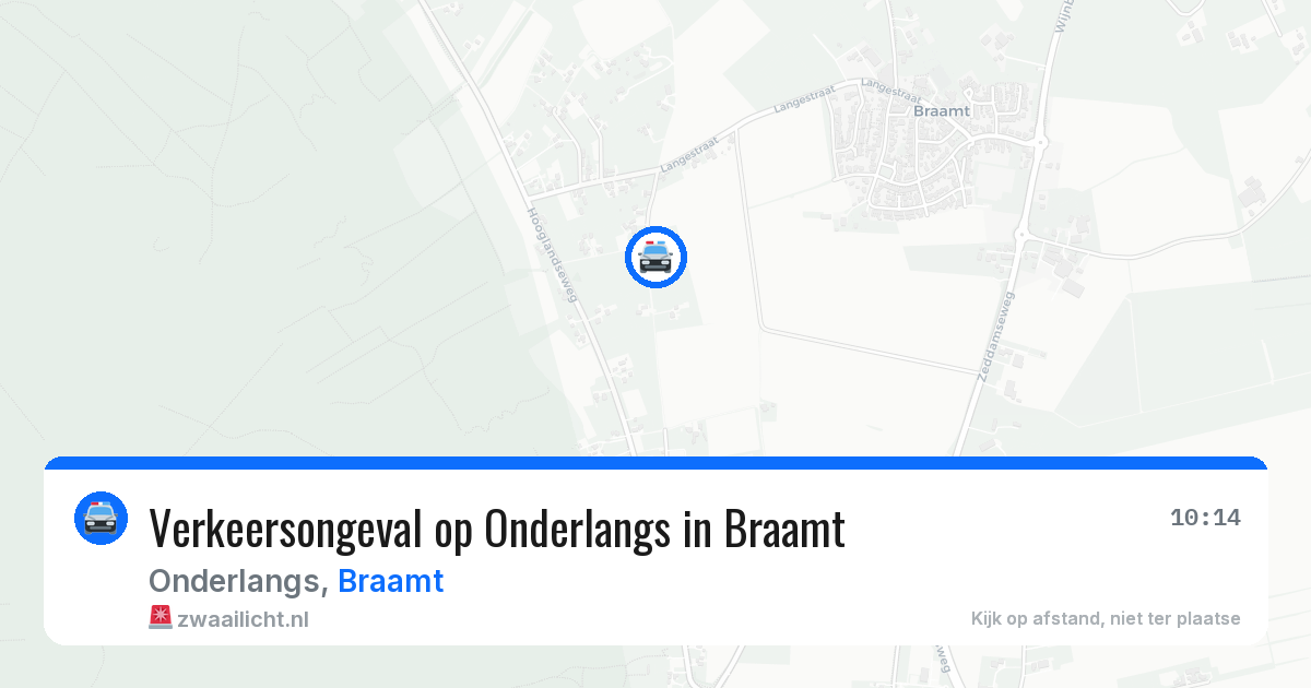 Verkeersongeval op Onderlangs in Braamt — 31 mei 2026