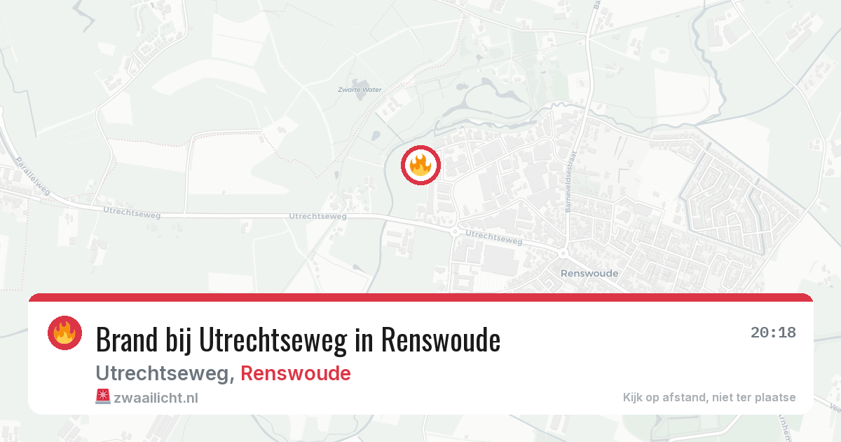 Brand bij Utrechtseweg in Renswoude — 4 aug 2026