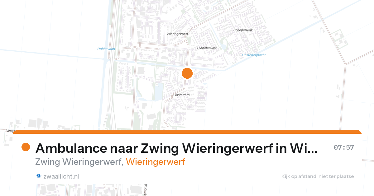 Ambulance naar Zwing Wieringerwerf in Wieringerwerf — 15 jun 2026