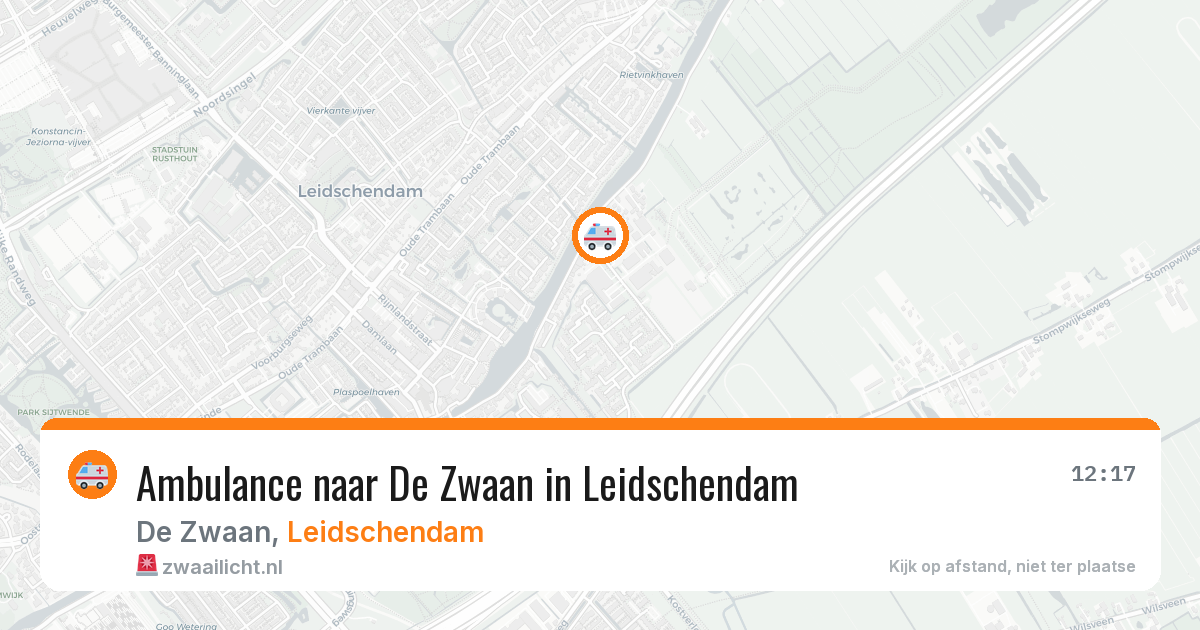 Ambulance naar De Zwaan in Leidschendam — 23 jun 2026