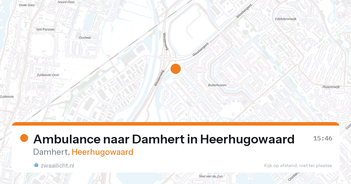 Ambulance naar Damhert in Heerhugowaard — 28 aug 2026