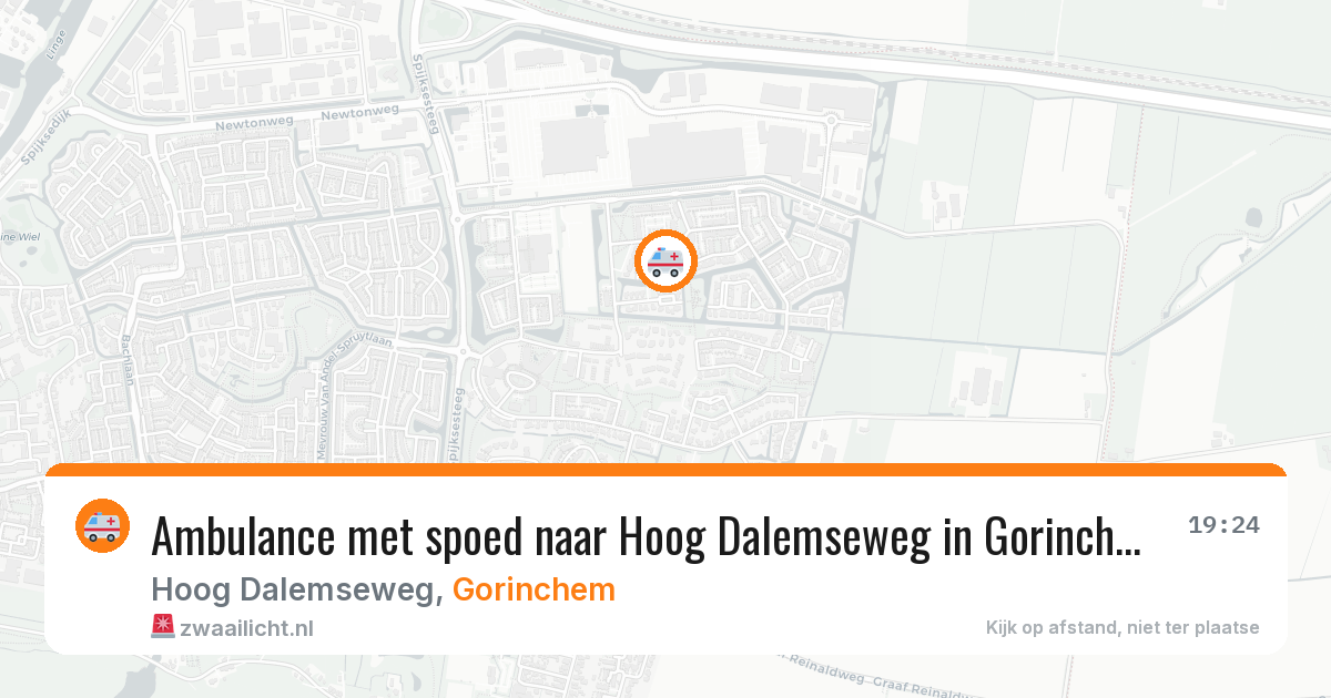Ambulance met spoed naar Hoog Dalemseweg in Gorinchem — 7 jul 2026