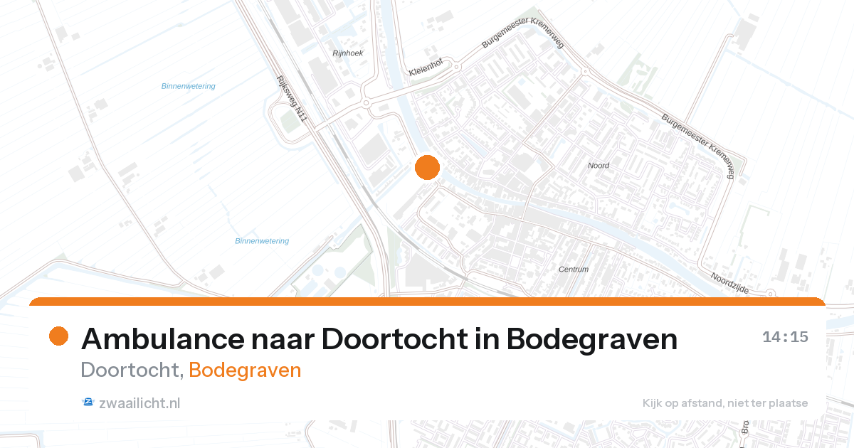 Ambulance naar Doortocht in Bodegraven — 16 feb 2026