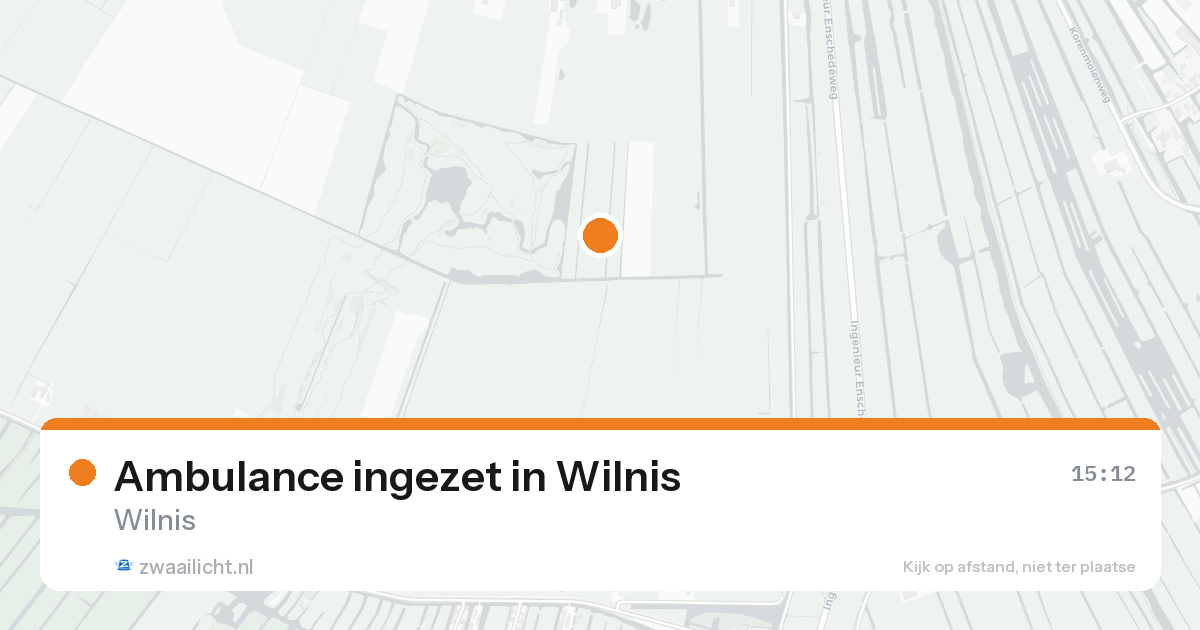Ambulance ingezet in Wilnis — 17 aug 2026