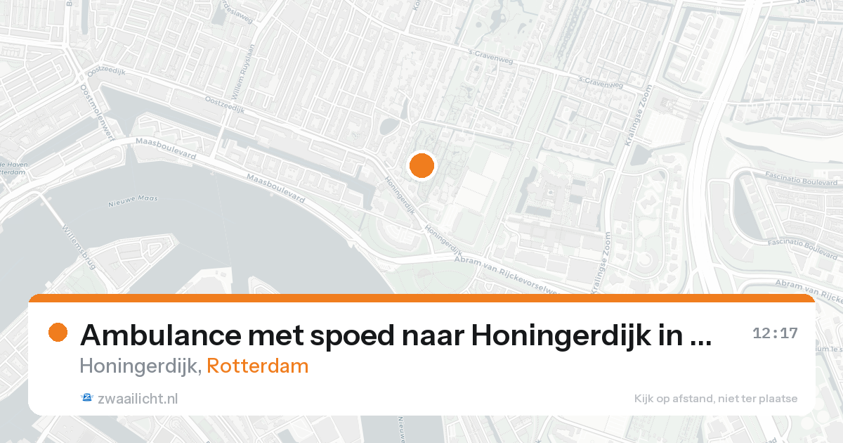 Ambulance met spoed naar Honingerdijk in Rotterdam — 14 jul 2026