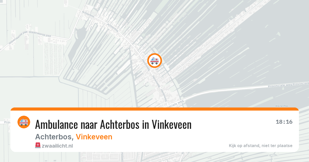 Ambulance naar Achterbos in Vinkeveen — 24 jun 2026