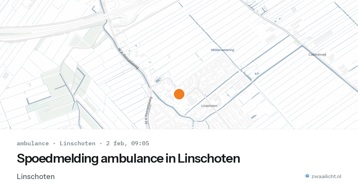 Spoedmelding ambulance in Linschoten — 2 feb 2026