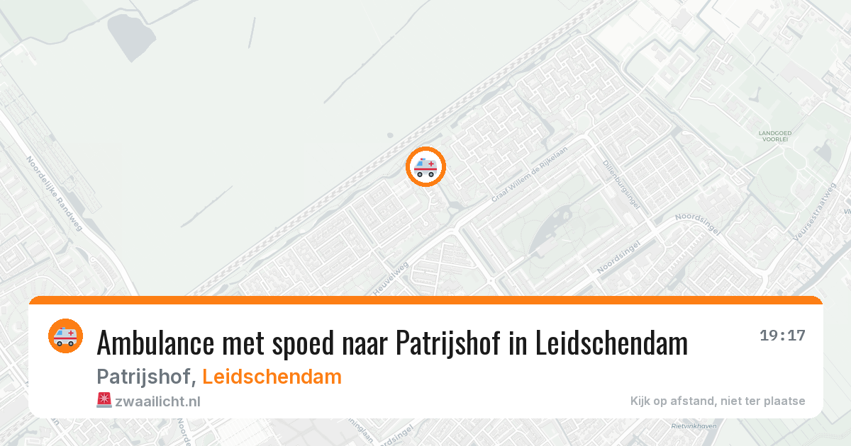 Ambulance met spoed naar Patrijshof in Leidschendam — 28 jun 2026