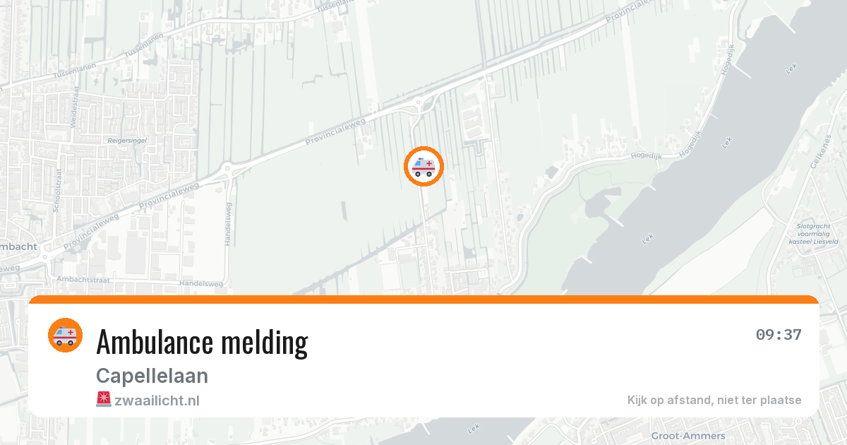 Ambulance melding — 29 apr 2026