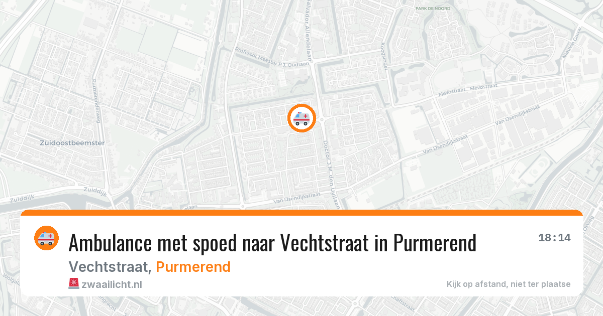 Ambulance met spoed naar Vechtstraat in Purmerend — 1 aug 2026