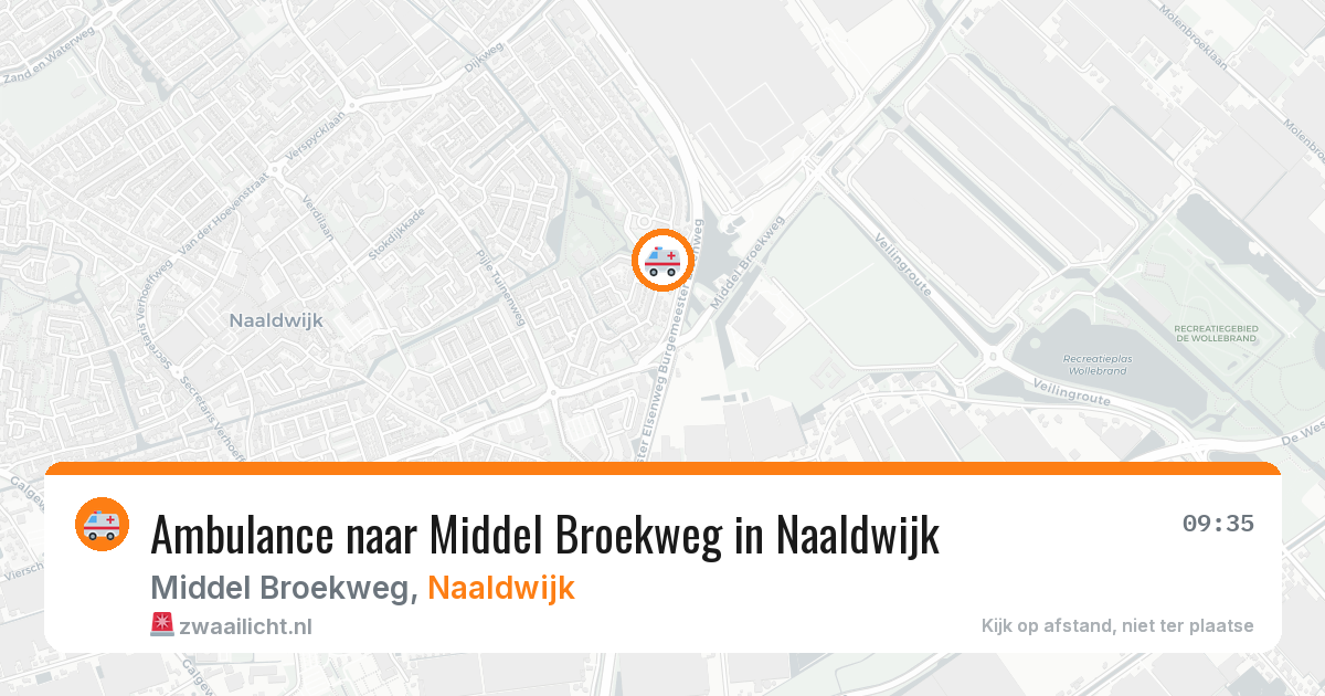 Ambulance naar Middel Broekweg in Naaldwijk — 23 mrt 2026