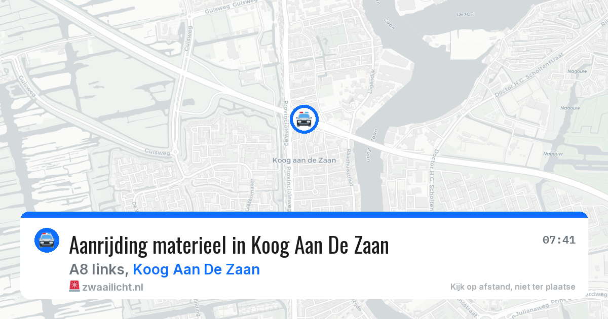 Aanrijding materieel in Koog Aan De Zaan — 27 mrt 2026