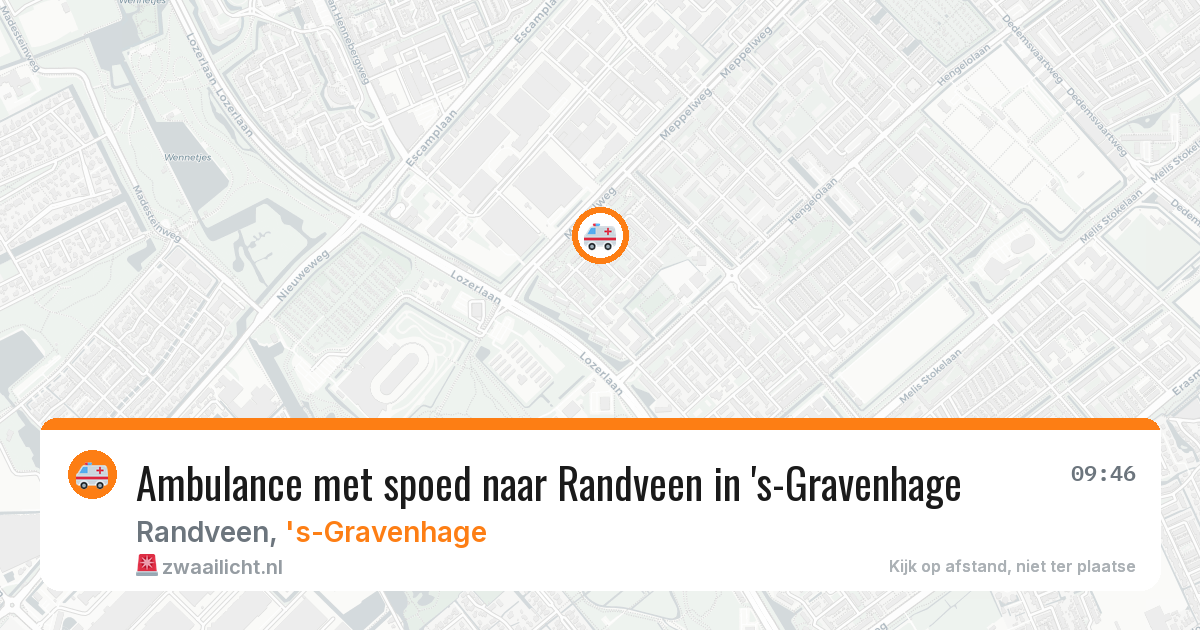 Ambulance met spoed naar Randveen in 's-Gravenhage — 27 mrt 2026
