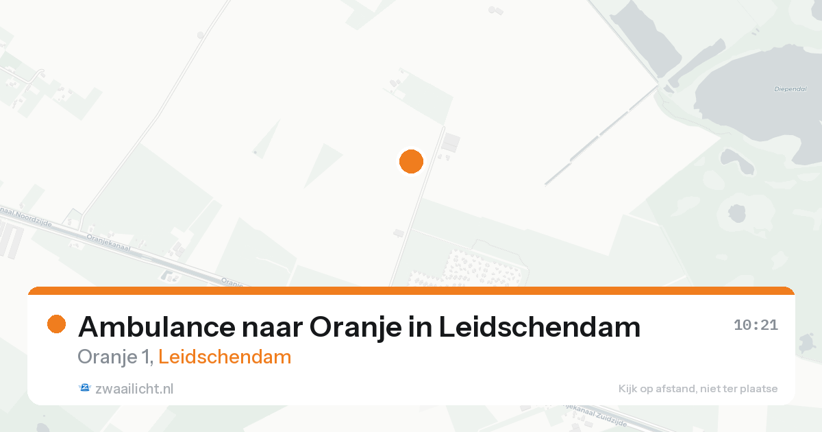 Ambulance naar Oranje in Leidschendam — 18 aug 2026