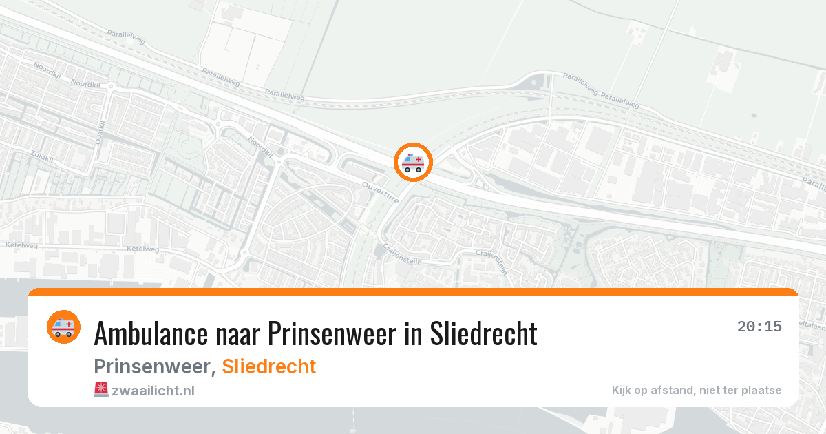 Ambulance naar Prinsenweer in Sliedrecht — 25 jun 2026