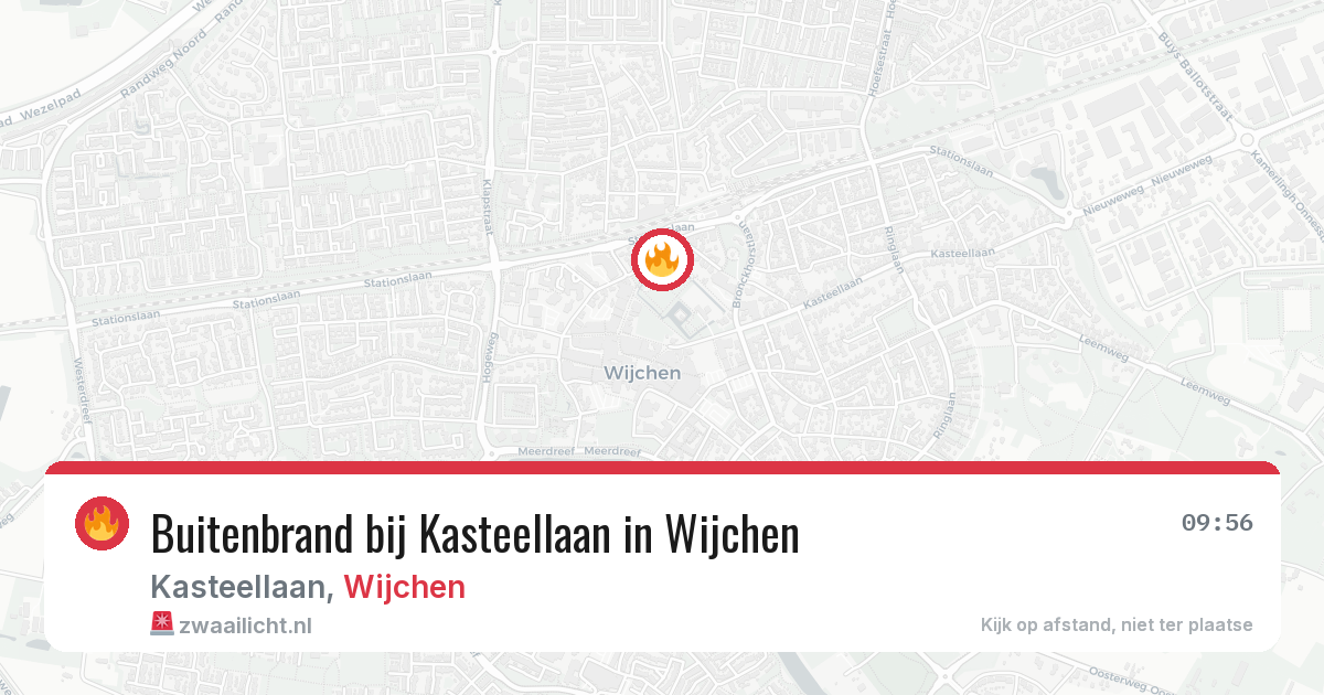 Buitenbrand bij Kasteellaan in Wijchen — 17 jul 2026