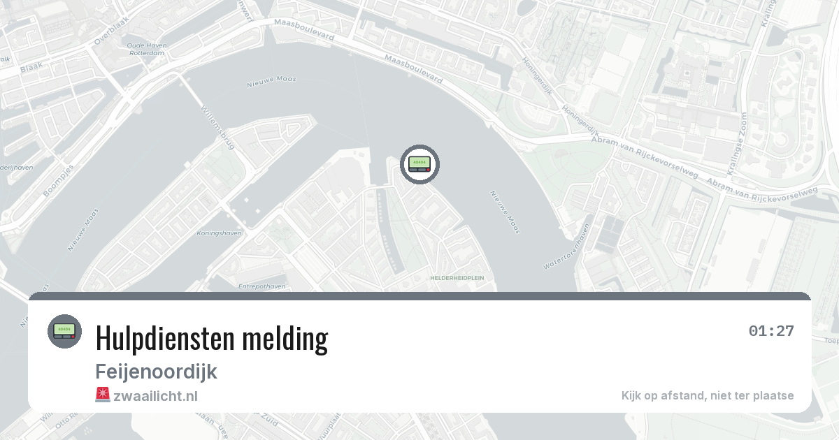 Hulpdiensten melding — 20 mei 2026