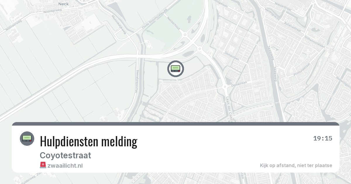 Hulpdiensten melding — 1 feb 2026